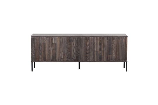 Mueble de TV grande de roble marrón Nuevo Clipped