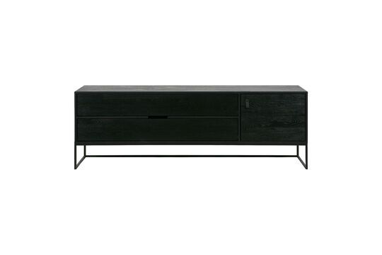 Mueble de TV negro Silas Clipped