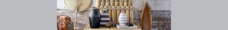 Descriptivo Materiales  Objeto decorativo de bambú Koko