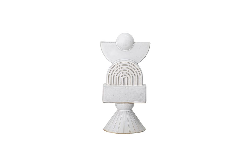 Objeto decorativo de gres blanco Beatrice Bloomingville