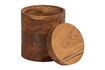Miniatura Olla grande con tapa de madera de acacia Beige ópalo 4