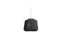 Miniatura Pantalla de lámpara negra de yute Clipped