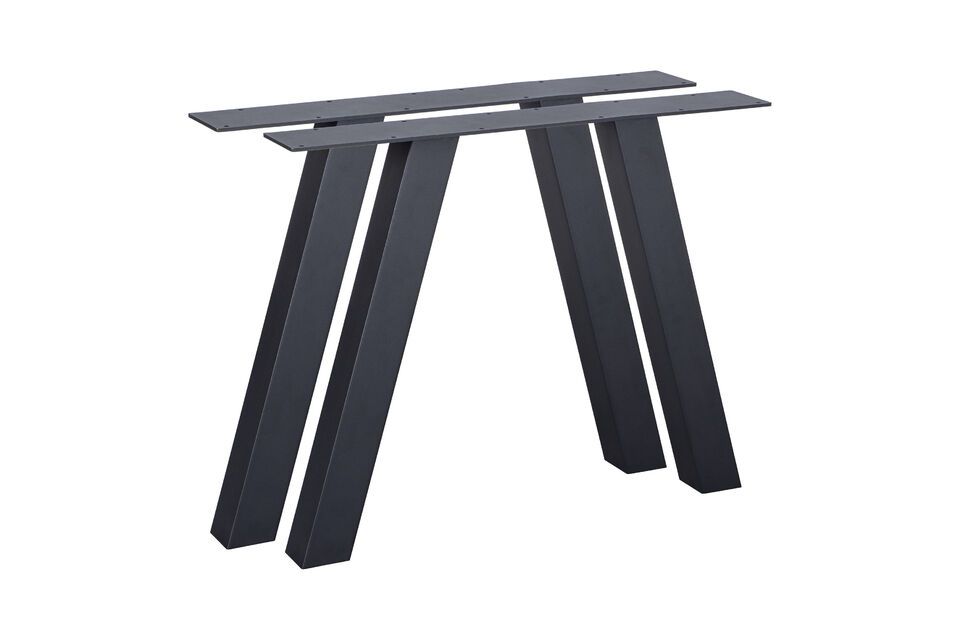 Patas de mesa de metal negro Tablo Woood