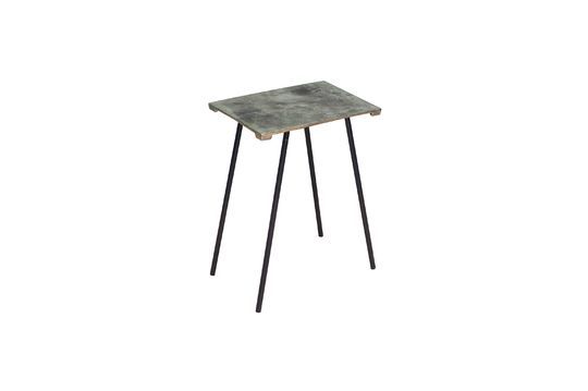 Pequeña mesa lateral de aluminio Aleyrac Clipped