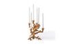 Miniatura Pequeño candelabro de aluminio dorado Apple Tree 3