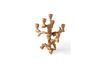 Miniatura Pequeño candelabro de aluminio dorado Apple Tree 1