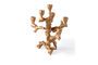 Miniatura Pequeño candelabro de aluminio dorado Apple Tree Clipped