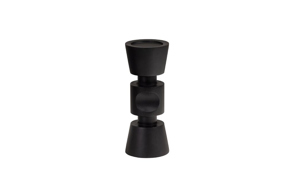 Pequeño candelabro de madera de mango negro Midi - 3