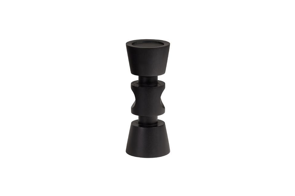 Pequeño candelabro de madera de mango negro Midi - 4