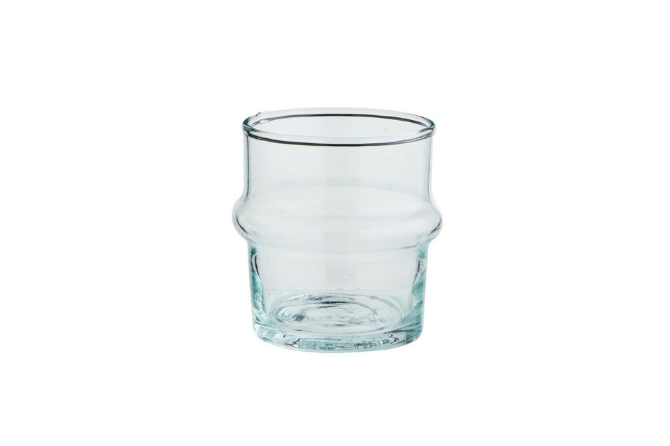 Pequeño vaso de agua de cristal transparente Beldi Madam Stoltz