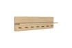 Miniatura Perchero de madera de 7 ganchos beige Space 1