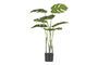 Miniatura Planta artificial verde Monstrera Clipped