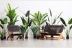 Miniatura Planta artificial verde Strelitzia 2
