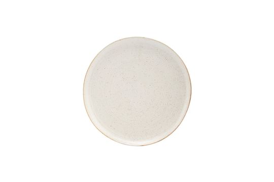 Plato de gres gris-blanco Pion Clipped