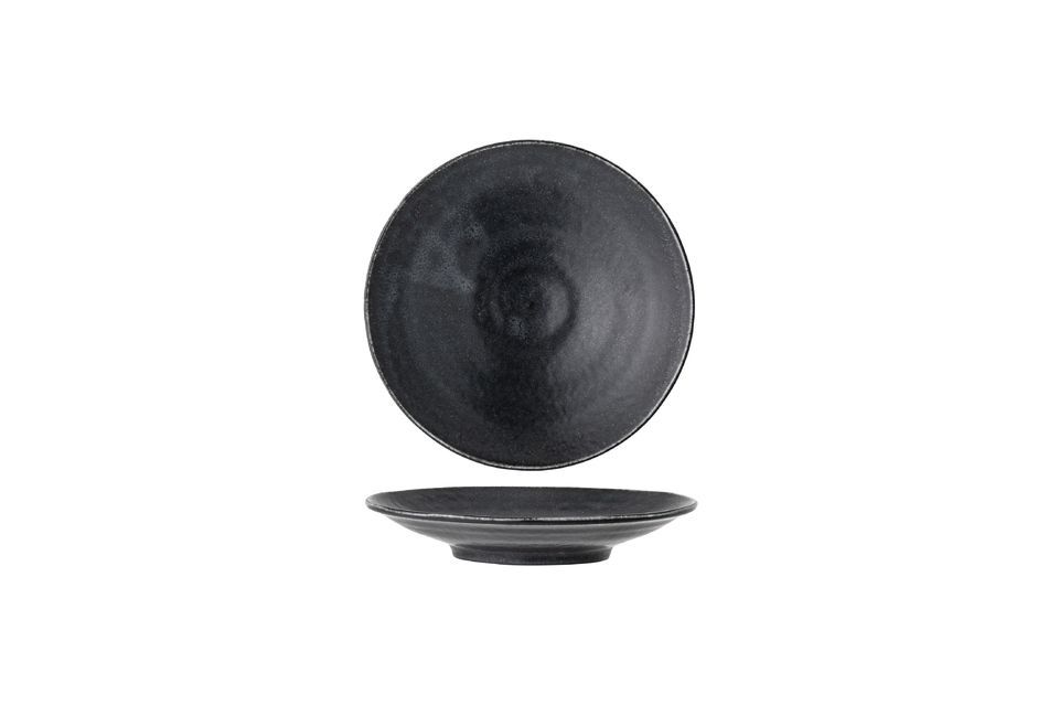 Plato de porcelana negra 16 cm Yoko Bloomingville