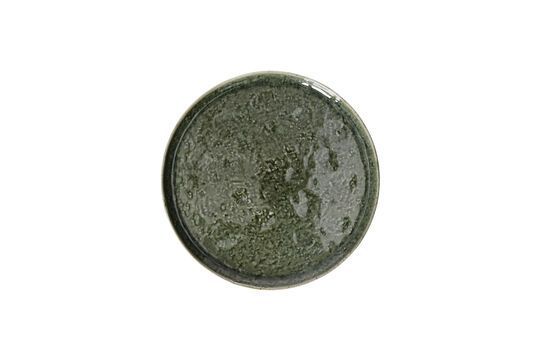 Plato llano de gres verde oscuro Spiro