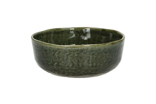 Plato sopero de gres verde oscuro Spiro