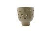 Miniatura Portavelas grande de gres beige Artist 3