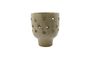 Miniatura Portavelas grande de gres beige Artist Clipped