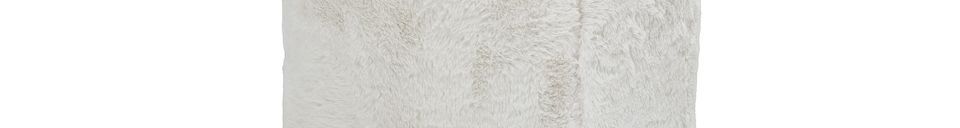 Descriptivo Materiales  Pouf Barthe blanco