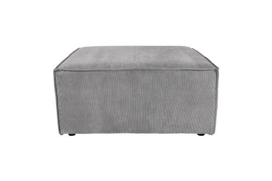 Pouf James Rib gris Clipped