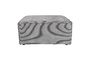 Miniatura Pouf James Rib gris Clipped