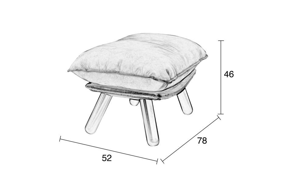 Pouf Lazy Slack Li marrón - 5