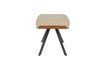 Miniatura Puf de piel sintética beige Frie 1