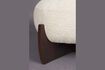 Miniatura Puf de tela beige Emilius 2