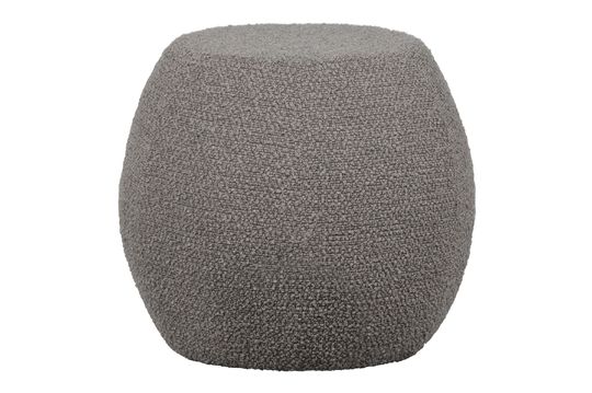 Puf en tejido gris claro Bubble