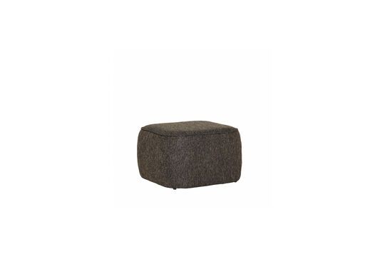 Puff de tela marrón Cube