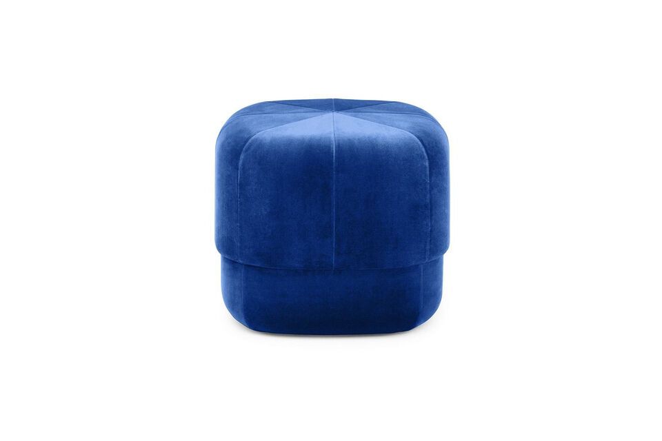 Puff de terciopelo azul circo Normann Copenhagen