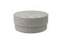 Miniatura Puff grande de tela gris Silo Clipped