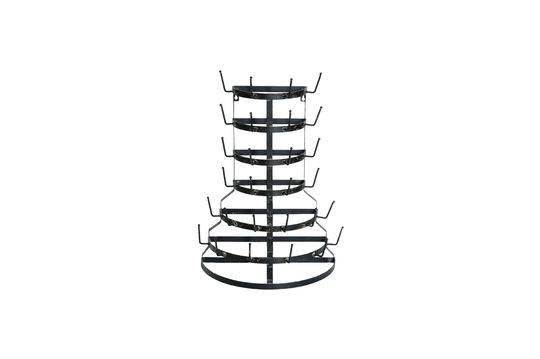 Rack Mouriez en metal negro Clipped