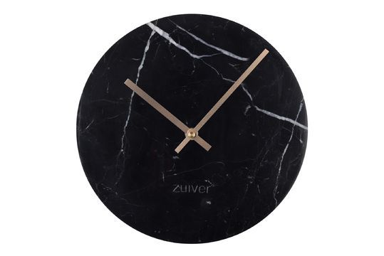 Reloj Marble Time negro Clipped