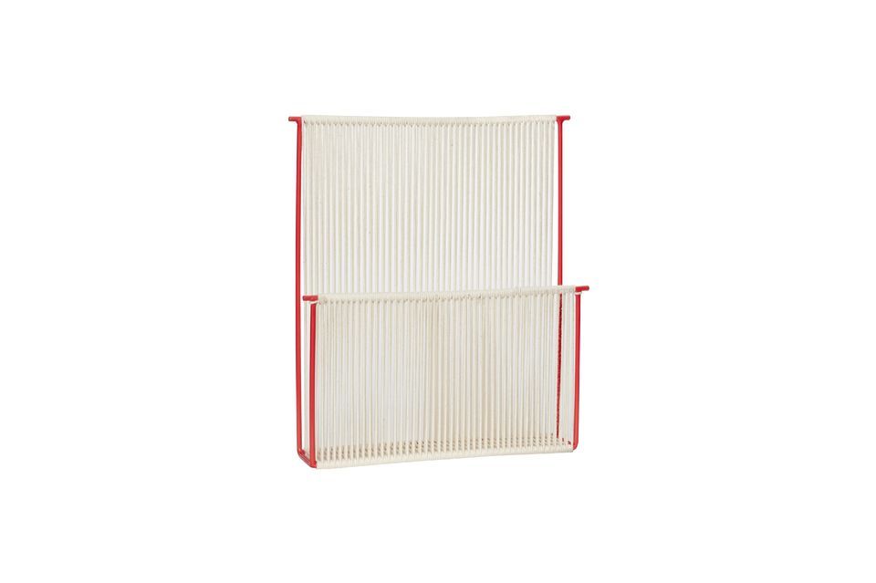 Revistero de pared de algodón beige String Hübsch - 32cm