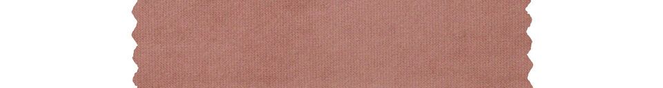 Descriptivo Materiales  Sara sofá de terciopelo rosa