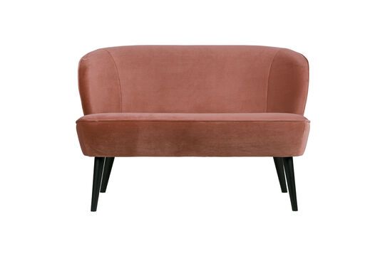Sara viejo sofá de terciopelo rosa Clipped