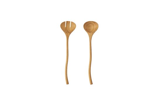 Cucharas de madera para cocinar, juego de utensilios de cocina  antiadherentes, cucharas de madera, juego de utensilios de cocina,  utensilios de madera de teca natural que no se rayan para cocinar