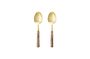 Miniatura Servidores de ensalada Savoisy en acero inoxidable de color dorado Clipped