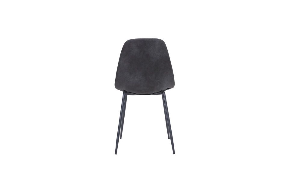 Silla con aspecto de cuero gris Found - 4