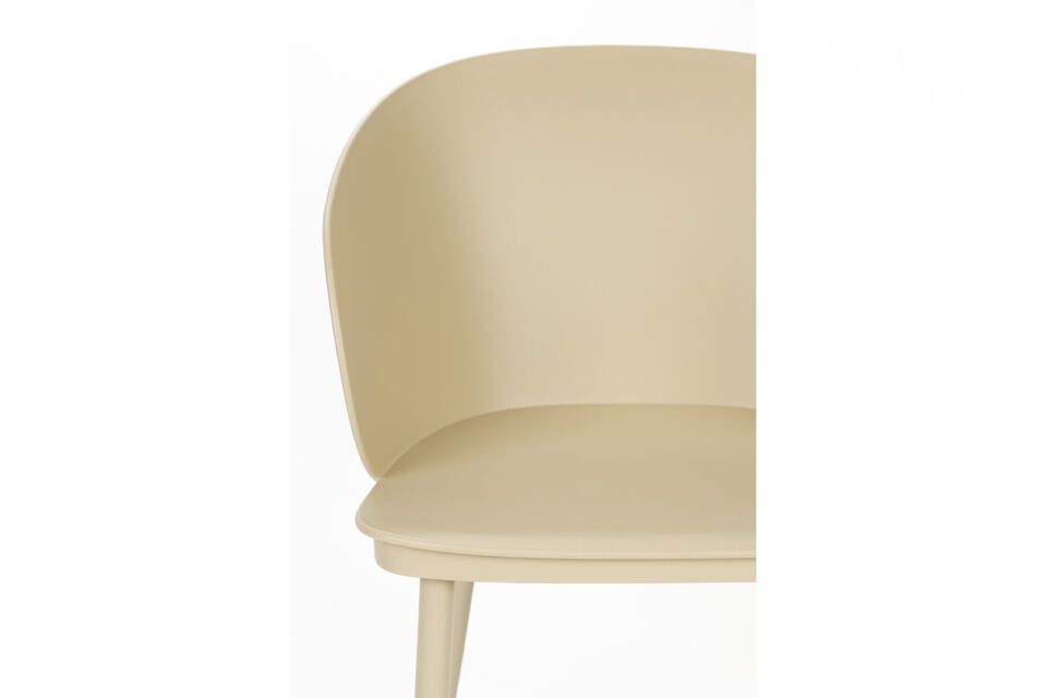 Silla de acero blanca Gigi - 8