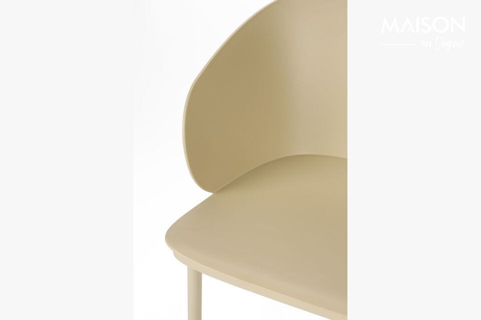 Silla de acero blanca Gigi - 10