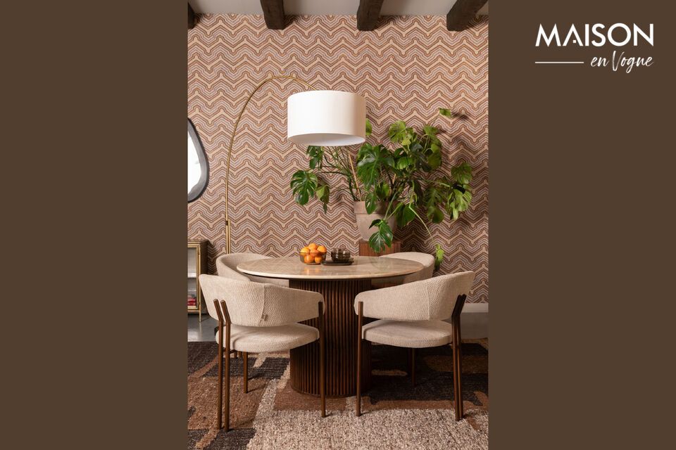 Elegancia mediterránea y comodidad para sus comidas.