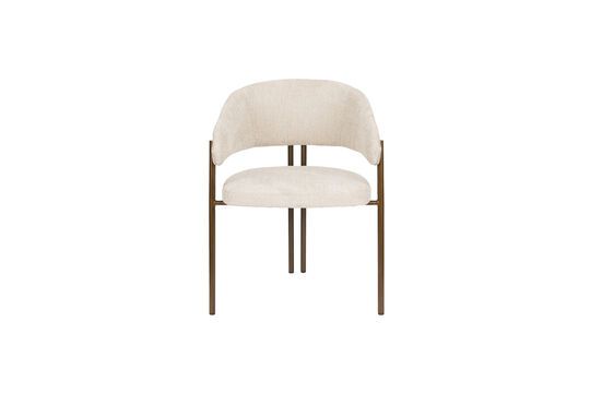 Silla de contrachapado de eucalipto beige Naida Clipped