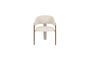Miniatura Silla de contrachapado de eucalipto beige Naida Clipped