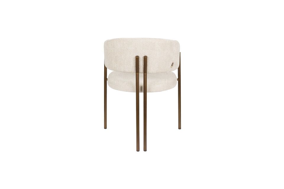 Silla de contrachapado de eucalipto beige Naida - 9