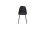 Miniatura Silla de cuero negro Found Clipped