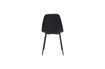 Miniatura Silla de cuero negro Found 6