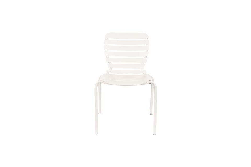 Silla de jardín de aluminio blanco Vondel Zuiver